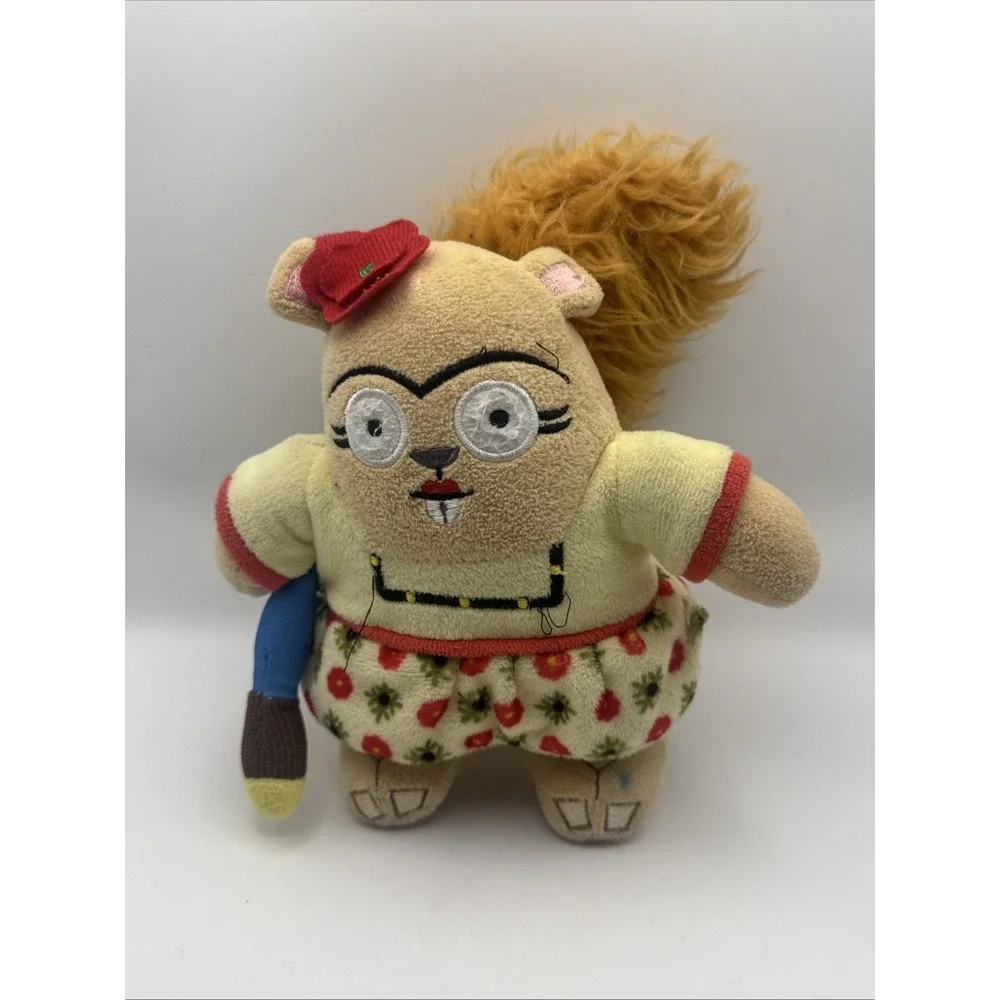 Furry Frida The Squirrel Bark Box Dog Toy Academy of Fine Arfs Size M Dog Toy